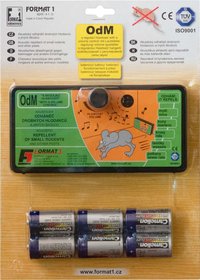 Odhaněč akustický - OdM regulovatelný s bateriemi 6 ks