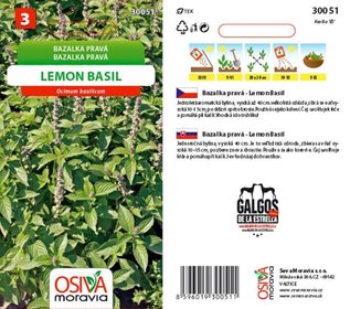 Bazalka prav LEMON BASIL_0,5 g