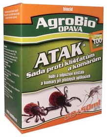ATAK Sada proti klíšťatům a komárům 50 + 50 ml