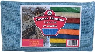 Jutov tkanina 1,3 x 1 m - sv. modr&quot;