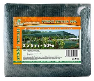 Stnovka PE 2 x 5 m, 50%